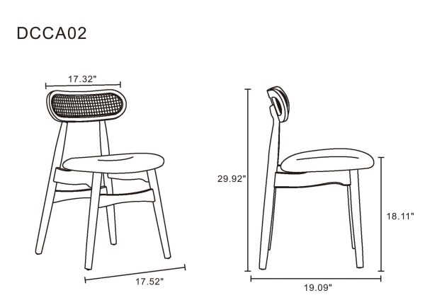 Manhattan Comfort 7-Piece Rockaway Modern 70.86 Solid Wood Dining Set with Dining Chairs - Image 4