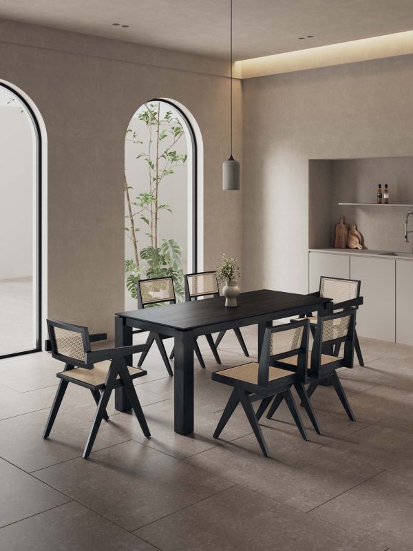 Manhattan Comfort 7-Piece Rockaway Modern 70.86 Solid Wood Dining Set with Dining Chairs - Image 13