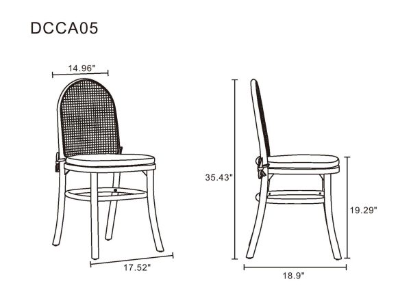 Manhattan Comfort 7-Piece Rockaway Modern 70.86 Solid Wood Dining Set with Dining Chairs - Image 17