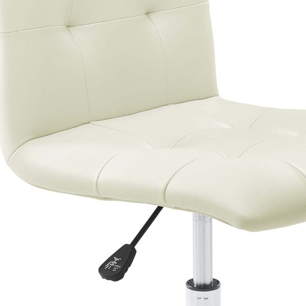 Prim Armless Mid Back Office Chair - Image 5