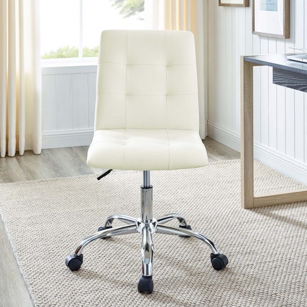 Prim Armless Mid Back Office Chair - Image 8