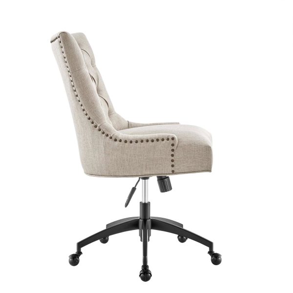 Regent Tufted Fabric Office Chair by Modway EEI-4572-BLK-BEI - Image 2