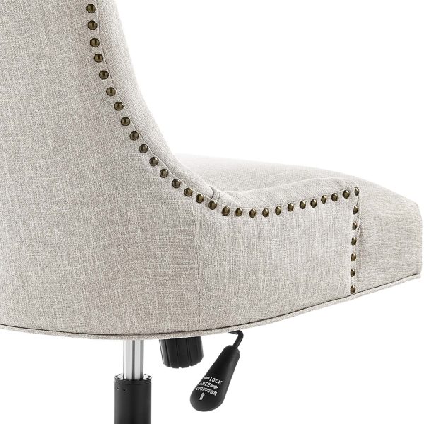 Regent Tufted Fabric Office Chair by Modway EEI-4572-BLK-BEI - Image 5