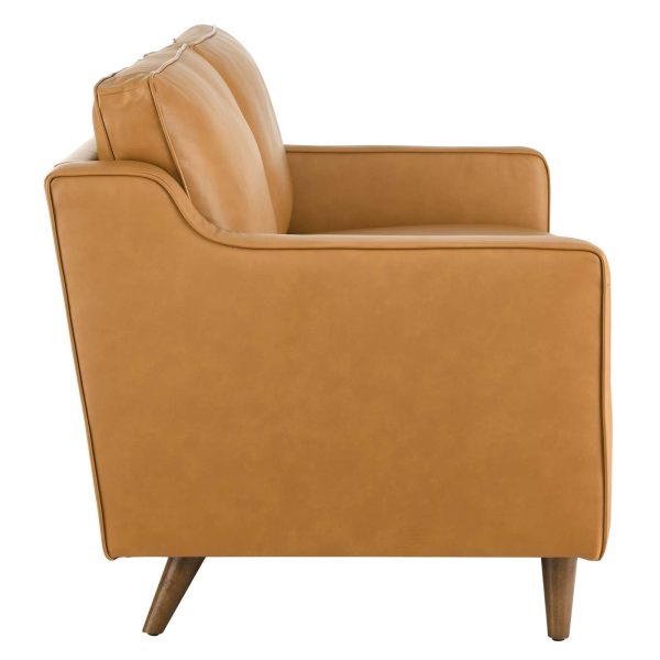 Impart Genuine Leather Loveseat Tan EEI-5554-TAN - Image 4