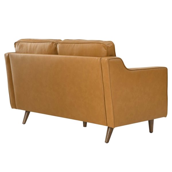 Impart Genuine Leather Loveseat Tan EEI-5554-TAN - Image 5