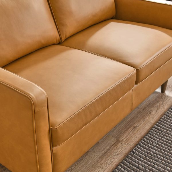 Impart Genuine Leather Loveseat Tan EEI-5554-TAN - Image 7