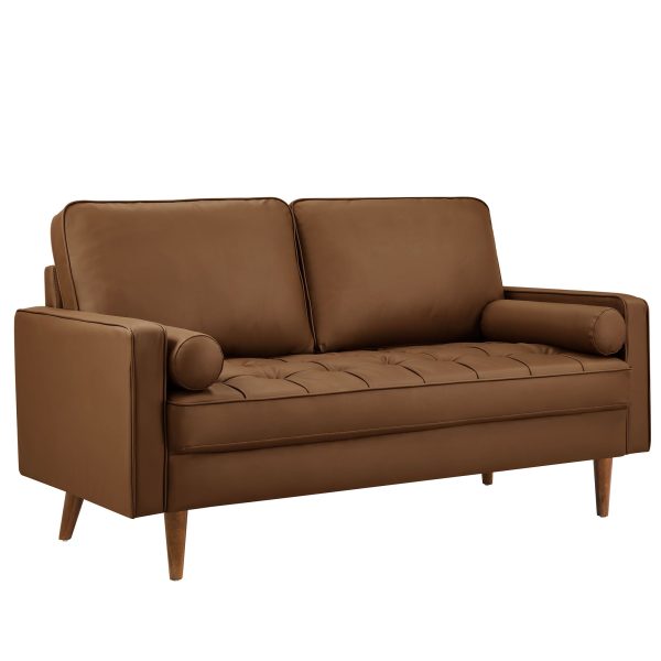 Valour Tufted Vegan Leather Loveseat by Modway EEI-6972 - Image 10