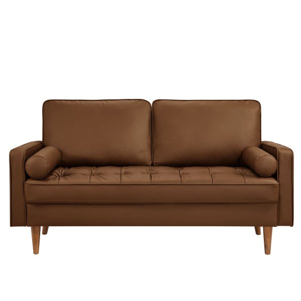 Valour Tufted Vegan Leather Loveseat by Modway EEI-6972 - Image 15