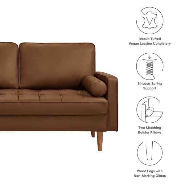Valour Tufted Vegan Leather Loveseat by Modway EEI-6972 - Image 12
