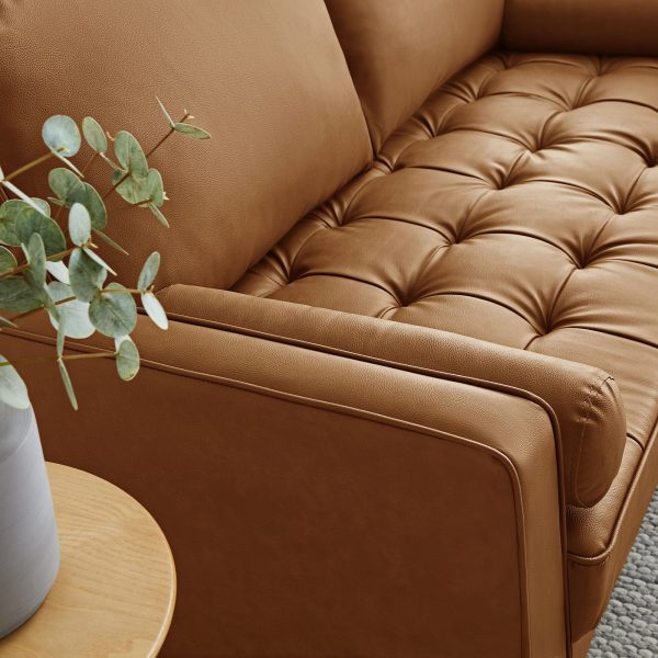 Valour Tufted Vegan Leather Loveseat by Modway EEI-6972 - Image 9