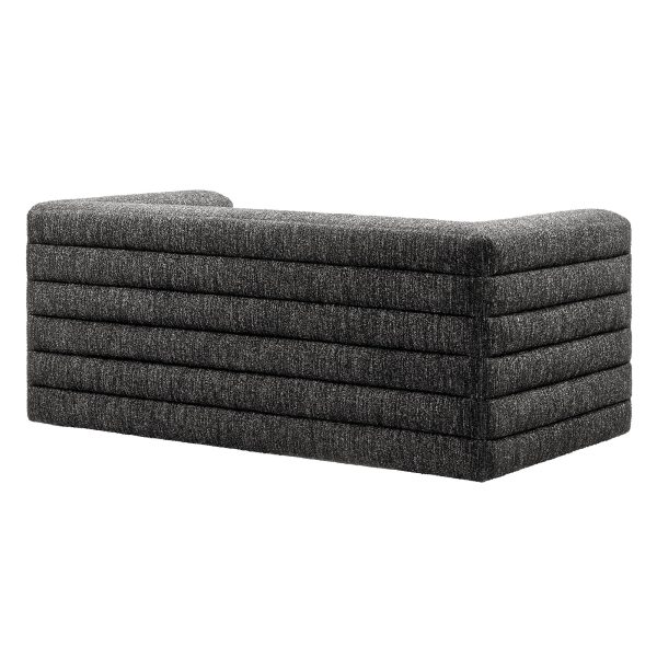Relle Channel Tufted Boucle Upholstered Loveseat by Modway - Image 14
