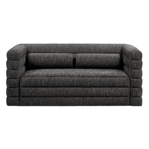 Relle Channel Tufted Boucle Upholstered Loveseat by Modway - Image 15