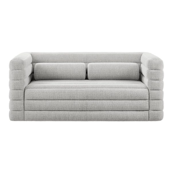 Relle Channel Tufted Boucle Upholstered Loveseat by Modway - Image 6